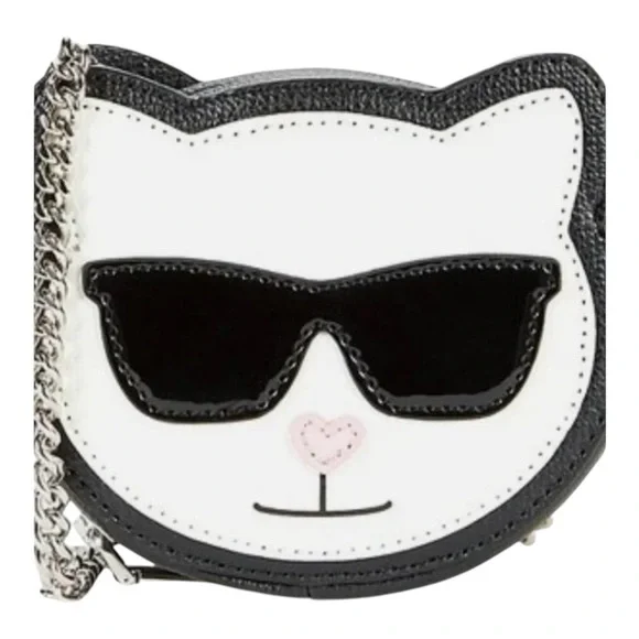 Karl Lagerfeld Kids Cat and Wallet Set - Black and Cream - Picture 8 of 8